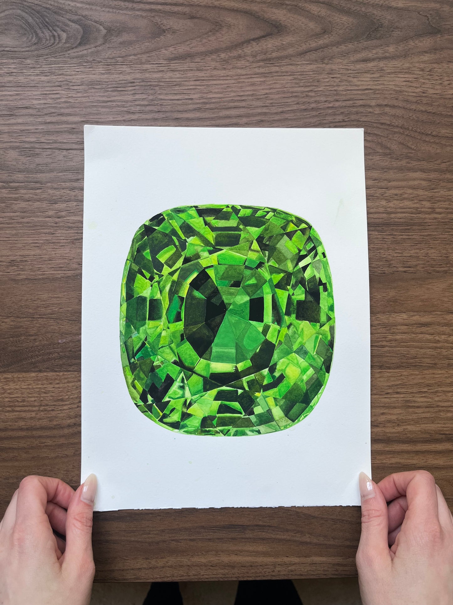 Peridot Gem 10x10 Print
