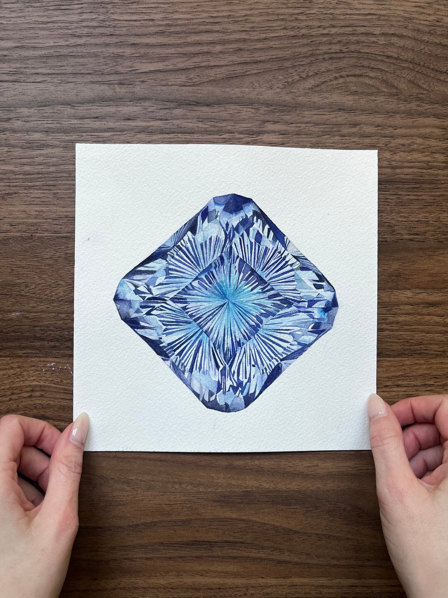 Tanzanite Gem 10x10 Print