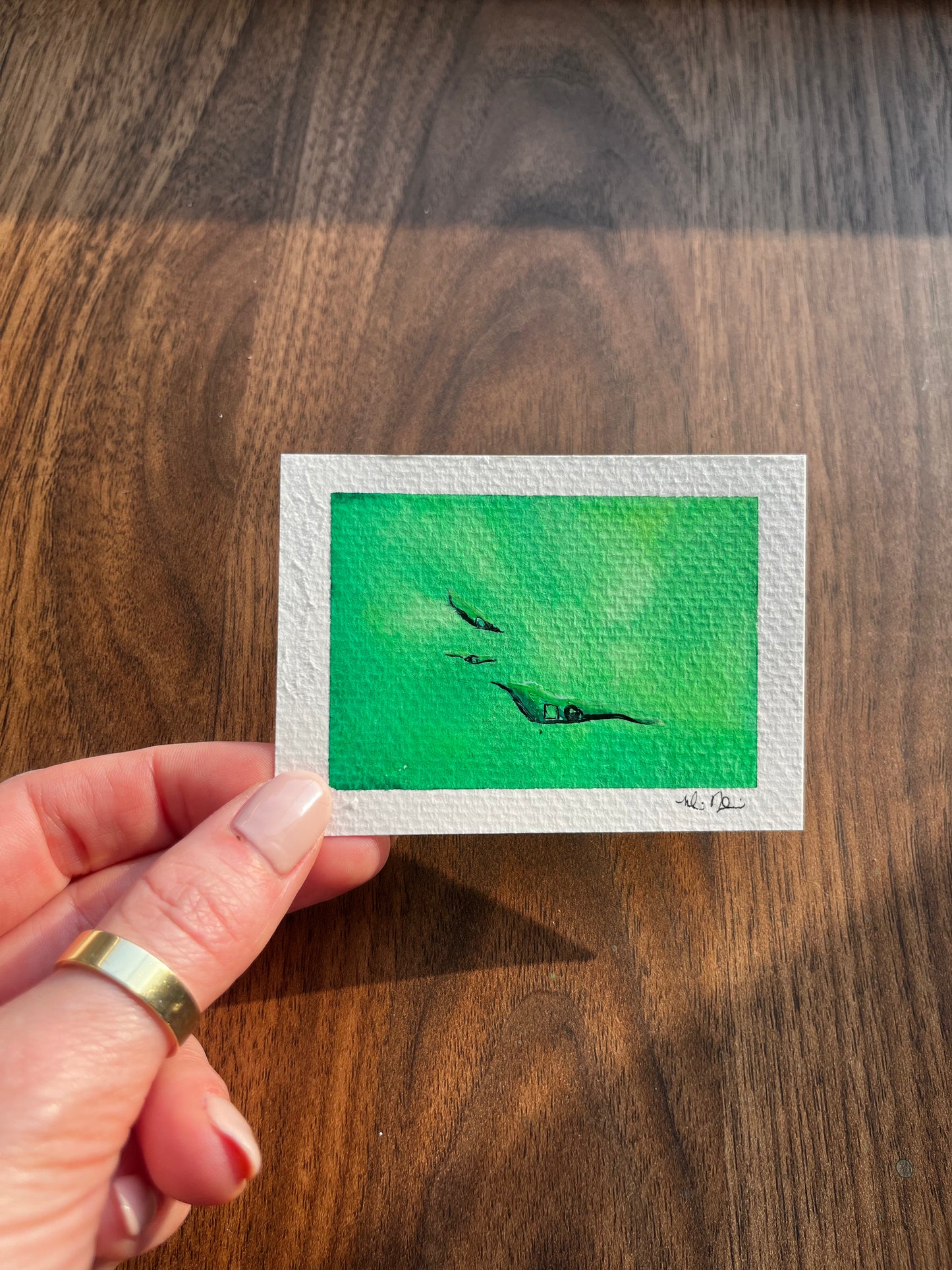 ACEO Three Phase In Emerald