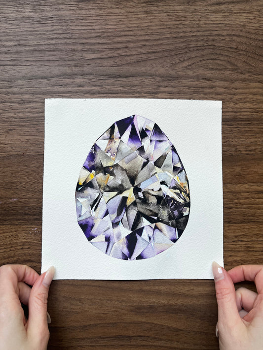 Amethyst Gem 10x10 Print