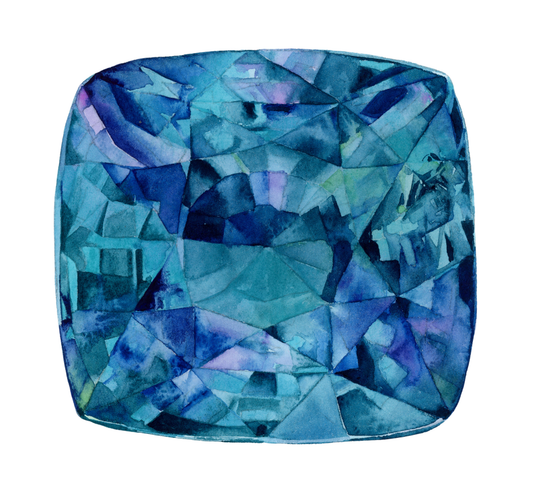 Alexandrite Gem 10x10 Print